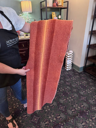 Orange Wool Blanket AS IS 56x68