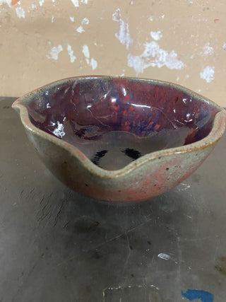 Clay Stoneware Speckled Dipping Bowl