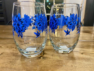 Royal Norfolk Cristar Mikonos Wine Glasses 2pc