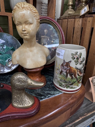 Vintage King Germany Collectible Fox Beer Stein