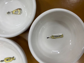 Set of Three Oil Dipping Bowl