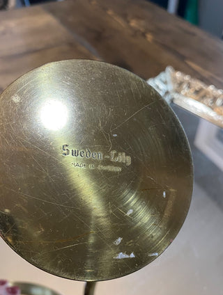 Sweden Lily Brass Candlestick Holder