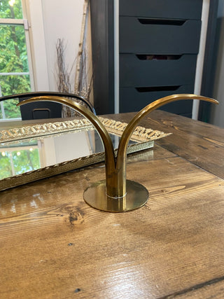 Sweden Lily Brass Candlestick Holder