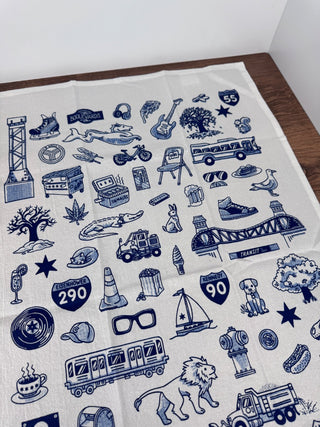 Chicago Icons Tea Towel