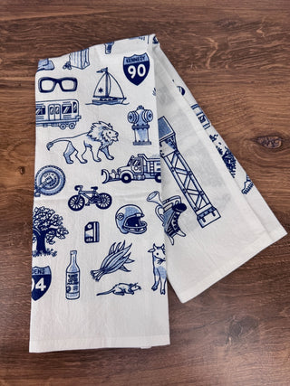 Chicago Icons Tea Towel