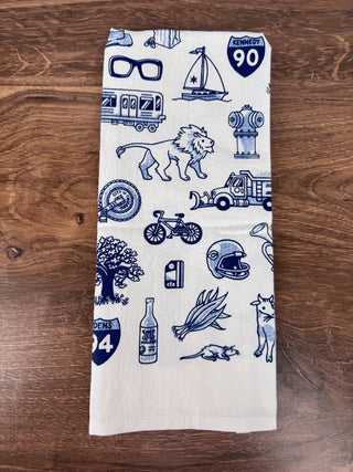 Chicago Icons Tea Towel
