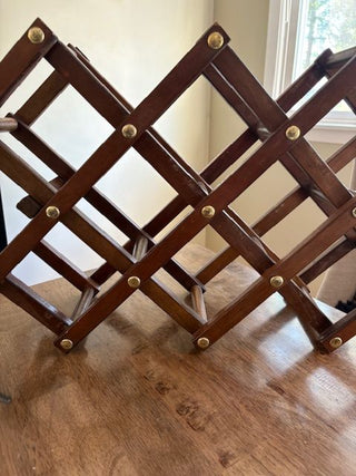 Vintage 10 Bottle Wine Rack