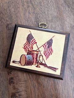 Vintage Flag Wooden Plaque