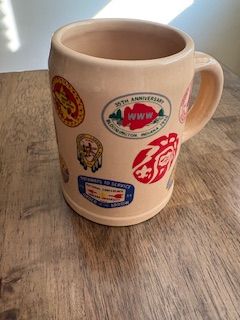 Vintage Boy Scout Patch Stein