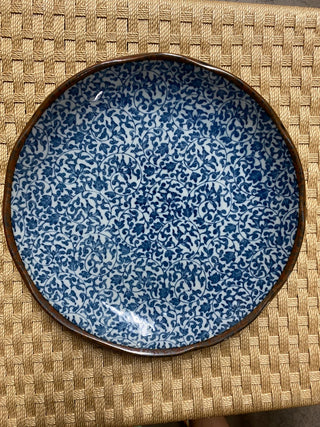 Chinese Platter Blue and White 10"