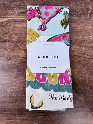 Greetings From Wisconsin Tea Towel - 18" x 30"