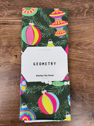 Shiny Ornaments Tea Towel - 18" x 30"