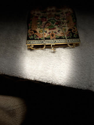 Embroidered Petit Point Tapestry Purse