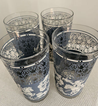 Vintage Hazel Atlas "Arabian Knights" Cocktail Glasses SET OF 4