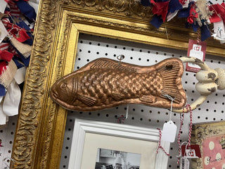 Rare VTG 80's Michael Bonne Copper Tin Lined Fish Mold (RTH)