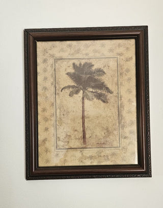 Framed Palm Tree print by T.C. Chiu
