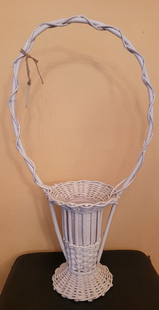 Wicker flower basket