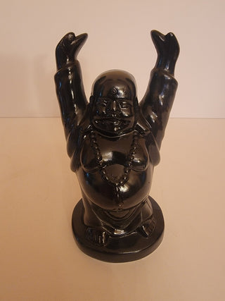 Black ceramic Buddha
