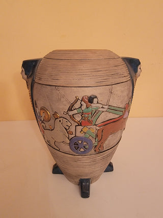 Julius Dressler ceramic Egyptian vase