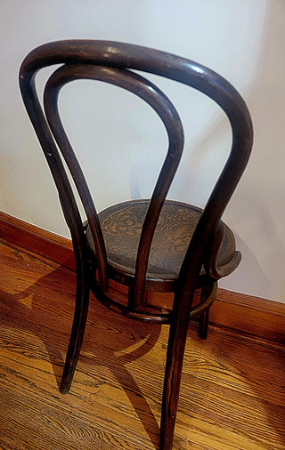 Bentwood Art Nouveau chair/Great Northern Chair Co./Chicago (15.25” x 15” x 33.5”)