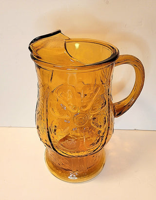 Libbey Country Garden Amber pitcher