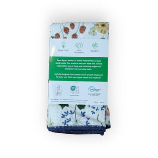 13" x 13" Eco Friendly Mighty Minis Towel Set - Serenity Floral