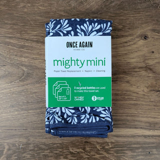 13" x 13" Eco Friendly Mighty Minis Towel Set - Herb Navy