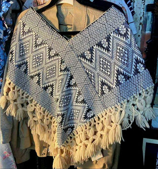 1960s Fringe Poncho by Lanza Mex - from Moda Hollywood