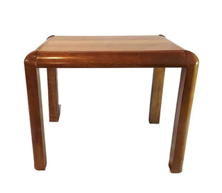1972 Lane - Walnut and Oak Danish Modern Style Side Occasional cocktail Table MCM