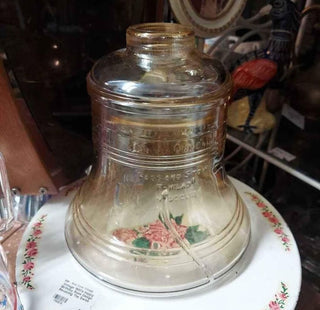 1976 Bicentennial, Liberty Bell Carnival Glass Cookie Jar by Bartlett-Collins -