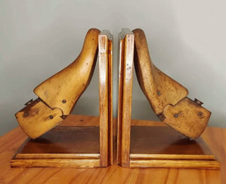 Antique Cobbler Shoe Form Mold Bookends -  FIRM - Price is Firm