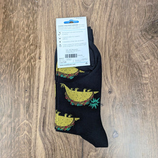 Men's Crew: Tacosaurus | Novelty Socks