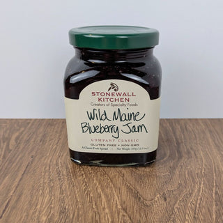 WildMaineBlueberryJam Front by Stonewall Kitchen 12.5 oz