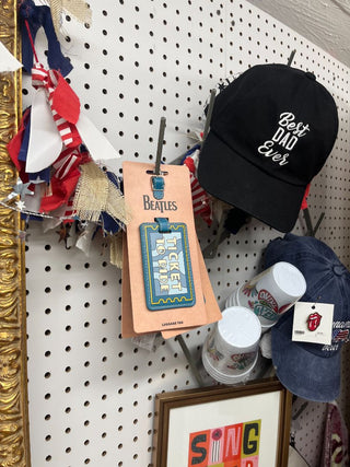 Beatles Ticket to Ride Luggage Tag-New