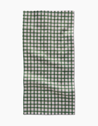 Fireside Plaid Green Bar Towel - 12" x 24"