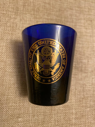 U.S.Seal Shotglass Cobalt