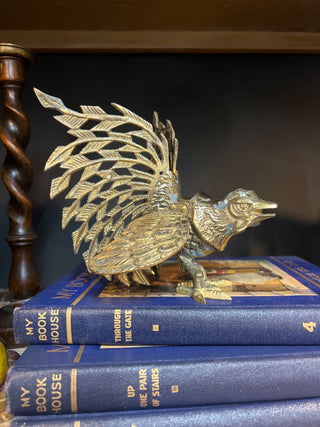 MCM Brass Rooster Wings Up