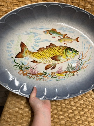 Ceramic Fish platter, made in Italy