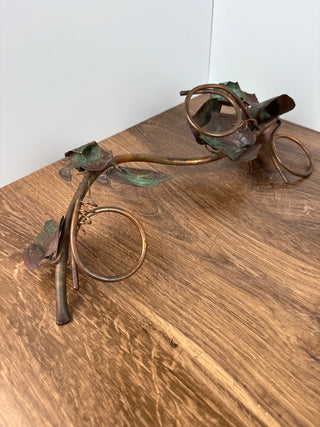 Decorative metal leaves
