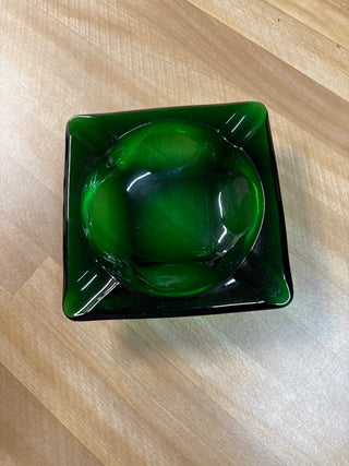 Square Green Ashtray
