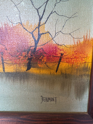 Vintage, 1960 oil painting Beaumont