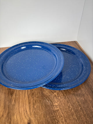 Set of 2 enamel plates