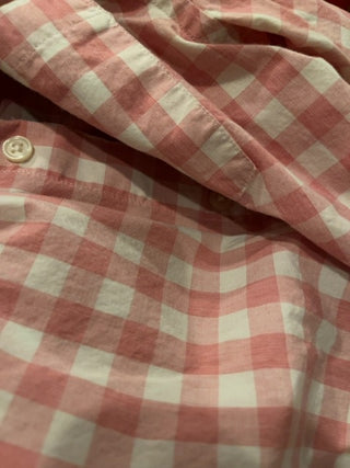 JCrew pink check med