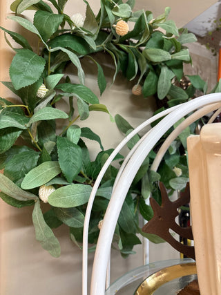 Faux green wreath