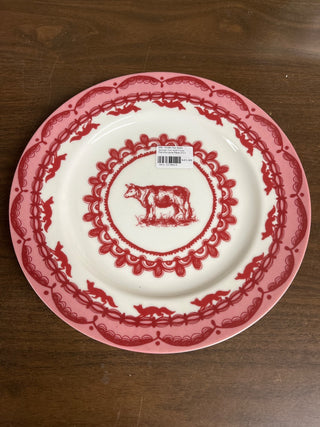 Retired Cow And Foxes Transferware Plate 3022