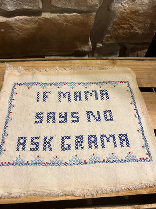 Set of Two (2) Samplers - Grama/Grampa