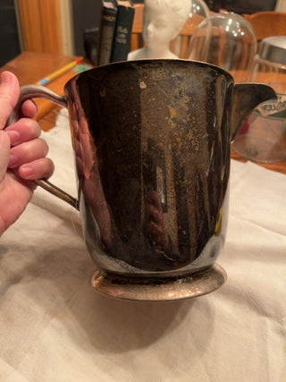 Silver plated water pitcher