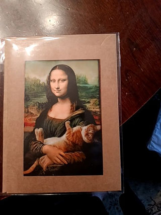 Monas Cat Blank Card