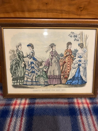 Godeys fashions 1870, framed