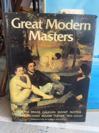 Vintage,hard covered large coffee table book ,Great Modern Masters